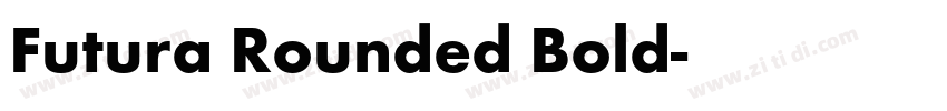 Futura Rounded Bold字体转换